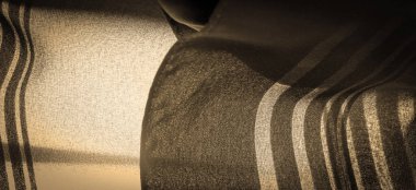 Arkaplan dokusu, dekoratif süs, doğru detayları ekleyerek tasarımınızı düzgün veya doğru boyutta veya şekilde yapmak için süsleme bantlı sepia ipek kumaş