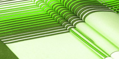 Doku, arkaplan, desen, ipek kumaş, kahverengi renk, geometrik çizgiler, farklı tonlardaki kabile düz çizgileri, geometrik desen, projeleriniz için ayarlanmış, yeşil ve beyaz.