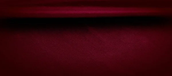 Текстура Красная Шелковая Ткань Панорамное Фото Атлас Шелкового Герцога Красивый — стоковое фото