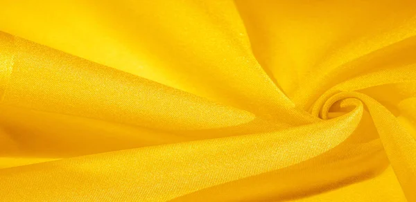 Texture Fond Motif Tissu Soie Jaune Cette Soie Est Incroyablement — Photo