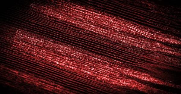 Текстура Фон Узор Креп Глубокий Красный Представляет Собой Ткань Шелка — стоковое фото