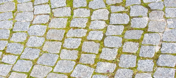 Pavimento Granito Camino Camino Pavimentación Calzada Pavimento Una Roca Muy — Foto de Stock