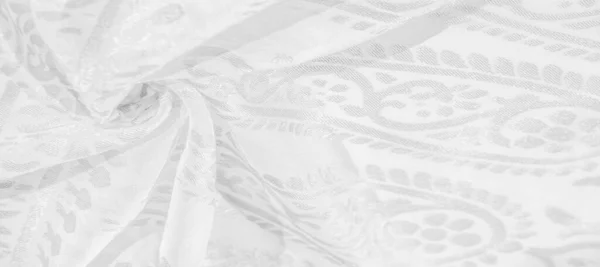 Textura Obrazu Kolekce Hedvábná Tkanina Dámská Šála Levandulově Bílá Pastelka — Stock fotografie