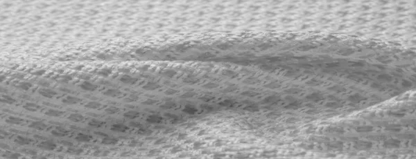 Achtergrond Textuur Patroon Witte Stof Met Metallic Pailletten Draai Koppen — Stockfoto