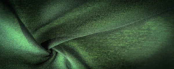Háttér Textúra Dekoratív Dísz Selyem Zöld Szövet Csíkok Díszítés Hogy — Stock Fotó