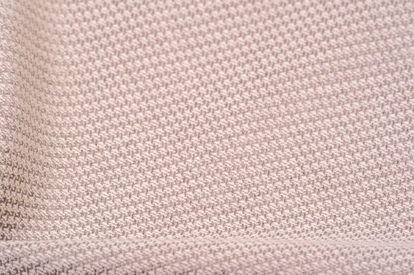 Achtergrond Textuur Patroon Stof Warme Wol Met Een Gestikte Bruine — Stockfoto