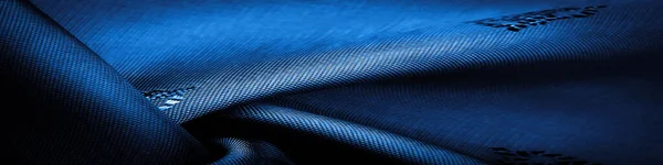 テクスチャー パターン パターン チョコレート シルク生地 深い青 セリアン 小さなパターン 影の組み合わせである描画 — ストック写真