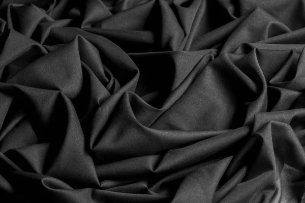 纹理背景计划 这种轻巧的亚麻织物有一个豪华的手臂与全长窗帘 非常适合您的设计 文物设计 它有黑色和白色的交叉线程 — 图库照片