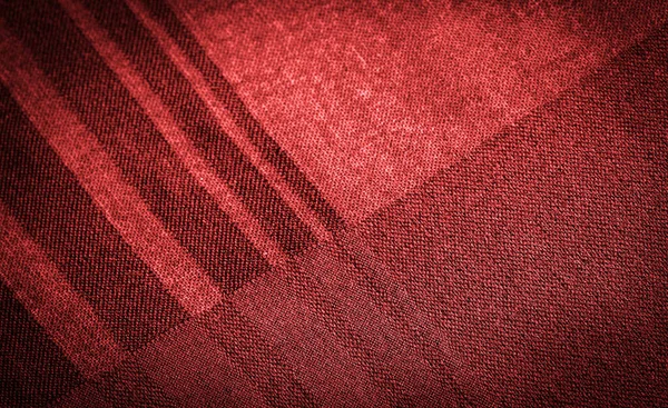 Struttura Dello Sfondo Ornamento Decorativo Tessuto Rosso Seta Con Strisce — Foto Stock