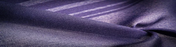 Tekstur Latar Belakang Ornamen Dekoratif Kain Biru Sutra Dengan Garis — Stok Foto