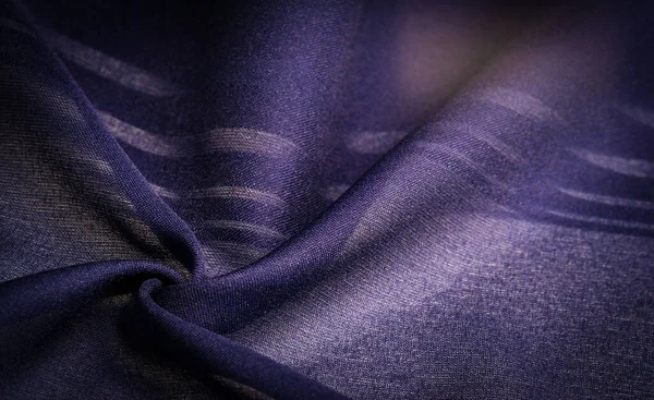 Arkaplan Dokusu Dekoratif Süs Çizgili Ipek Mavisi Kumaş Tasarımınızı Düzgün — Stok fotoğraf
