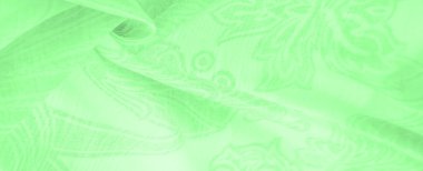 Doku, arkaplan, şablon, his, kambriç - çok ince şeffaf yumuşak merserize kumaş, yeşil sihirli nane