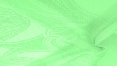 Doku, arkaplan, şablon, his, kambriç - çok ince şeffaf yumuşak merserize kumaş, yeşil sihirli nane