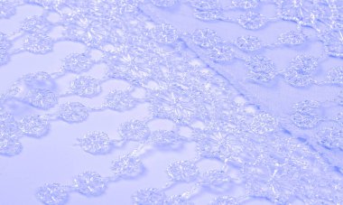 Doku, arkaplan, desen, kartpostal, ipek kumaş, dantel ambalajlı kadın Carolina mavisi atkısı. Yazdırma ve dijital materyallerinizi oluşturmak için bu süslü resimleri kullanın.