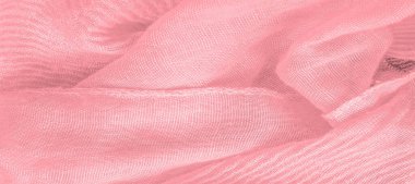 Doku, arkaplan, şablon, pembe ipek bükülmüş kumaş projeleriniz için.