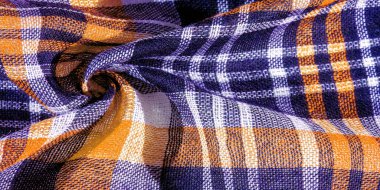 Doku, arkaplan, desen, İskoç külot kumaşı, mavi ve beyaz, sarı,