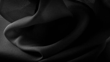 Doku, arkaplan, desen, saten siyah genellikle parlak bir yüzeye ve donuk bir sırta sahip, saten dokuma dört ya da daha fazla dolgu ipliği ile karakterize edilir.,