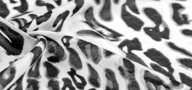 doku, arkaplan, desen, ipek kumaş, siyah beyaz ton, leopar deseni, hayvan derisi,