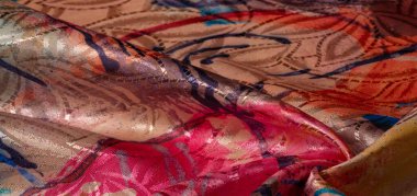 doku, arkaplan, desen, duvar kağıdı, kartpostal, poster, ipek kumaş, renkli boyanmış palet, canlı renkler, kırmızı-sarı politra, azgın fantezi