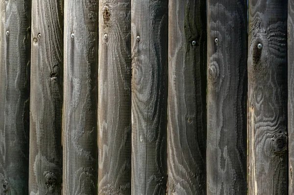 Tekstura Tło Wzór Ogrodzenia Drewnianych Prętów Nie Malowane Myte Przez — Zdjęcie stockowe
