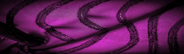 Ornement Décor Tissu Transparent Est Rouge Violet Avec Des Rayures — Photo