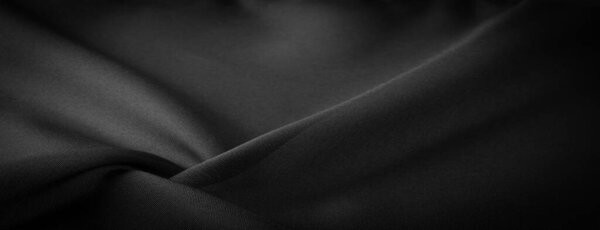 Texture, background, pattern, satin black is a weave that usually has a glossy surface and a dull back, Satin weave is characterized by four or more filler or weft threads,