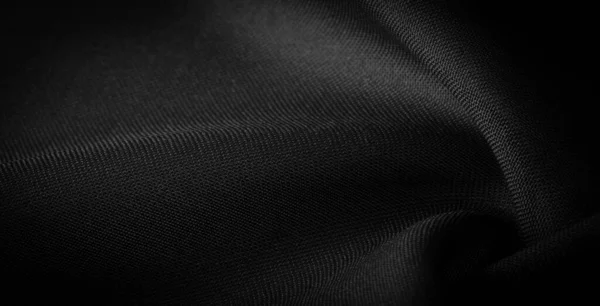 Textura Fundo Padrão Cetim Preto Uma Trama Que Geralmente Tem — Fotografia de Stock