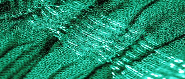 Texture Image Fond Couleur Tissu Sous Eau Tissu Ondulé Vert — Photo