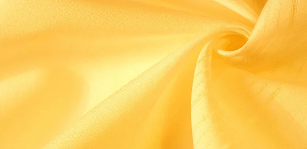 Fundo Textura Padrão Tecido Amarelo Seda Telio Este Organza Tem — Fotografia de Stock