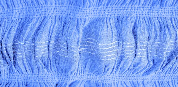 Texture Image Fond Ornement Décor Tissu Ondulé Bleu Saphir Tissu — Photo