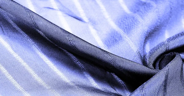 Textúra Háttér Minta Egyszerű Kék Szövet Vonalakkal Fonal Kihúzásával Kialakított — Stock Fotó