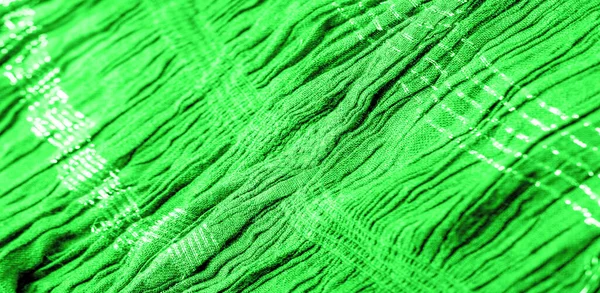 Hintergrundstruktur Ornamentales Dekor Smaragdgrünes Wellgewebe Der Mitte Gewebe Mit Parallelen — Stockfoto