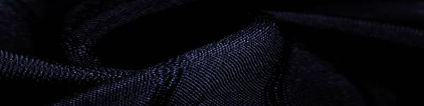 Textúra Háttér Minta Egyszerű Kék Szövet Vonalakkal Fonal Kihúzásával Kialakított — Stock Fotó