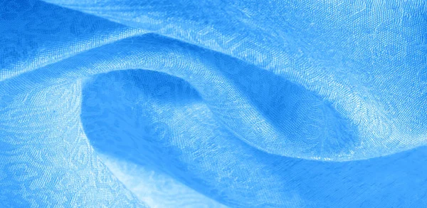 Textuur Achtergrond Patroon Stof Bloemen Ornament Blauw Deze Collectie Katoenen — Stockfoto