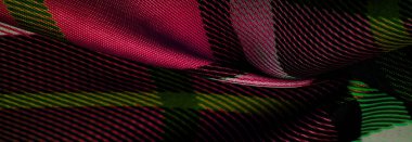 Doku, arkaplan, desen, kareli kumaş, kırmızı beyaz siyah yeşil renkler, bu kumaşta İskoç motifleri, gayda sesleri ve güzel kokulu viski ile tasarladığınız tasarım.