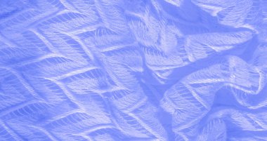 Doku, arkaplan, desen, ipek kumaş mavi, katmanlı dantel tül, birinci sınıf elmas örülmüş atkı sonsuz döngü şeklinde.