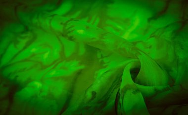 doku, arkaplan, desen, soyut baskılı yeşil ipek kumaş, zemin, bağlam, düşkün, folyo, alan