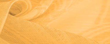 Doku, arkaplan, desen, his, kambriç - çok ince şeffaf yumuşak merserize kumaş, kehribar sarısı