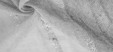 Kumaş desenli arka plan, süs, ipek kumaş, büyük beyaz çizgiler, gümüş şeritle ayrılmış, bu kumaş tasarımınızı süsleyecek, en iyisi olacaksınız.