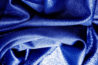 Doku, arka plan, Kumaş metalik gümüş iplik ile parlak mavi, su, masmavi renk vardır. Bu kumaşlar herhangi bir proje, duvar kağıdı, tüm tasarım çözümleri için idealdir. ve gemilerin birçok kullanımı.