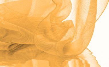 Doku, arkaplan, desen, his, kambriç - çok ince şeffaf yumuşak merserize kumaş, kehribar sarısı