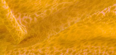 Doku, arkaplan, desen, beyaz sarı ipek kumaş tekstil. Özellikleri, daha esnek ve tasarlanması daha kolay olduğu için dokuma malzemesinden farklıdır..