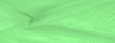 Doku, arkaplan, şablon, his, kambriç - çok ince şeffaf yumuşak merserize kumaş, yeşil sihirli nane