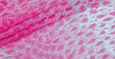 Beyaz kırmızı rengin dokusu, arkaplanı, deseni, ipek kumaşı tekstil. Özellikleri, daha esnek ve tasarlanması daha kolay olduğu için dokuma malzemesinden farklıdır..