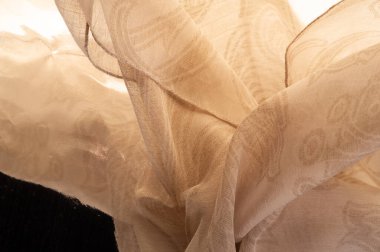 Doku, arkaplan, desen, his, kamuflaj - çok ince şeffaf yumuşak merserize kumaş, bej