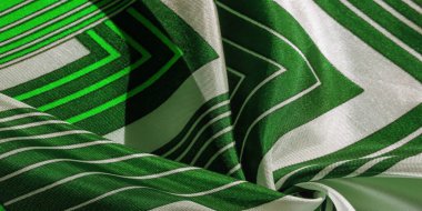 Doku, yeşil çizgili ipek kumaş. Bu kumaşın tasarımı beyaz tavşan stilinde bir yamalı mozaiğe adanmıştır. Bir peri masalının yeleğinin nasıl görüneceğini temsil eder..