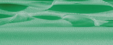 Doku, arkaplan, ipek kumaş, yeşil kadın şalı projeleriniz için uygun, duvar kâğıdı kartları tasarımı