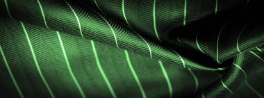 desenli çizim, kompozit tekstil, ince beyaz şeritli asil yeşil ipek kumaş, bazı malzeme ve bileşenlerin doğası; bütünün ya da karışımın bütünlüğü.