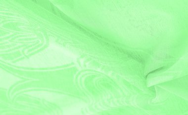 Doku, arkaplan, şablon, his, kambriç - çok ince şeffaf yumuşak merserize kumaş, yeşil sihirli nane