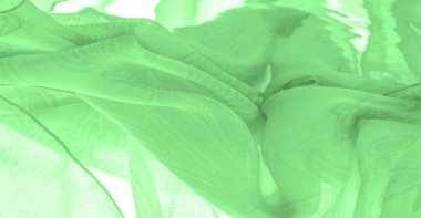 Doku, arkaplan, şablon, his, kambriç - çok ince şeffaf yumuşak merserize kumaş, yeşil sihirli nane